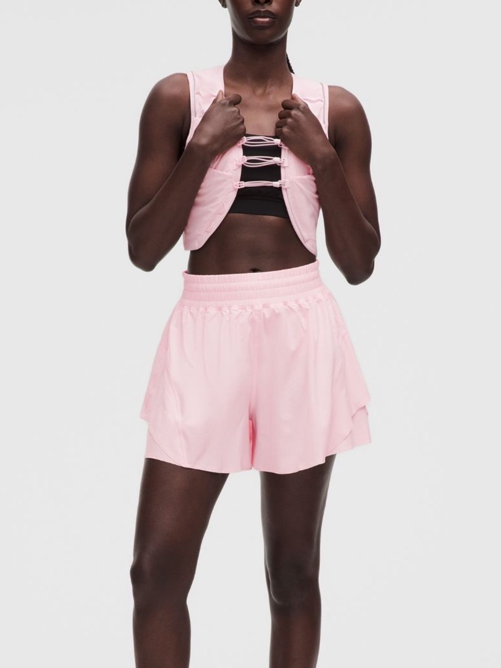 Lululemon Shake It Out High-Rise Running Short 4" Pink Pearl NEW❤️